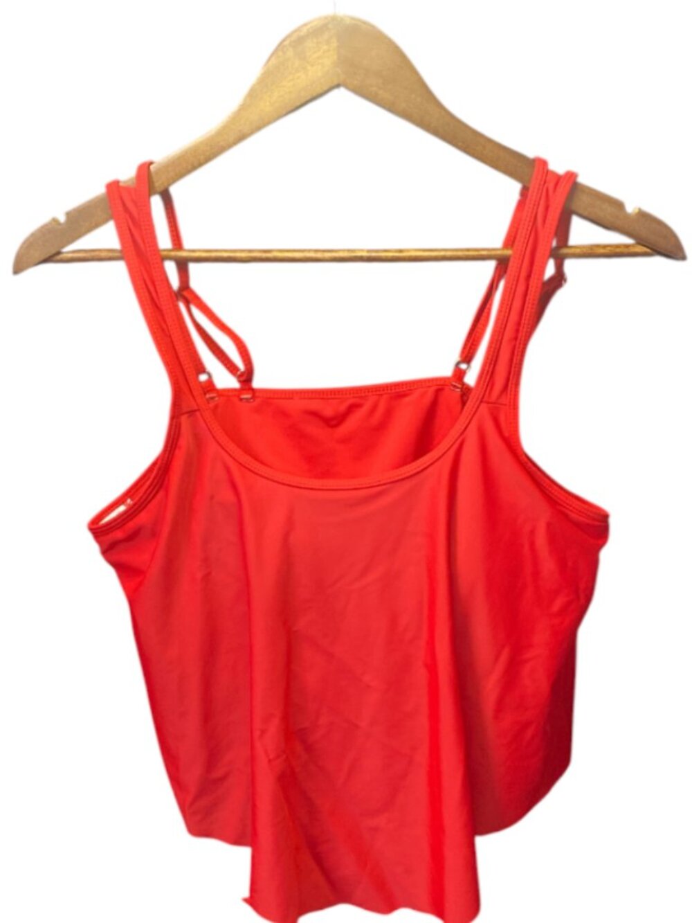 Swimwear peplum top Red size L